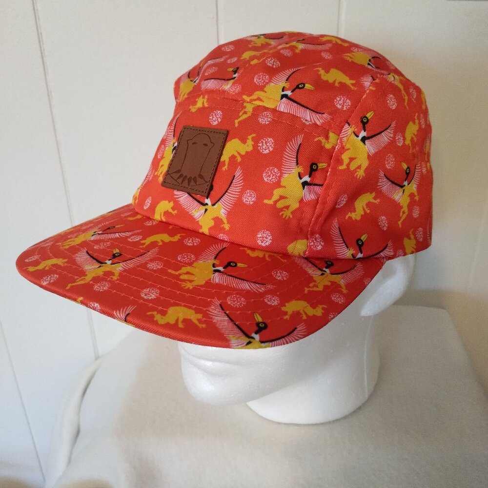 Disney Parks Black Panther WAKANDA Orange Baseball Hat Cap Adjustable OSFA NWT